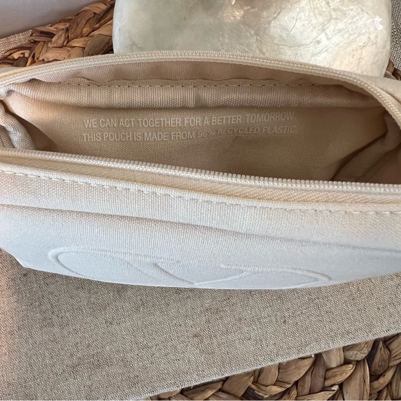 New | Valentino Cream Canvas Wristlet and Perfume Set | Uomo | Born in Roma